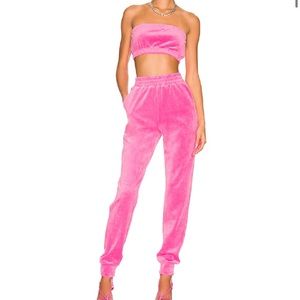 Pink Penelope Velour Pant Set Size Medium